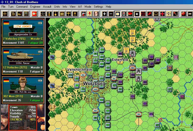 Скриншот из игры Modern Campaigns: Fulda Gap '85 - 3
