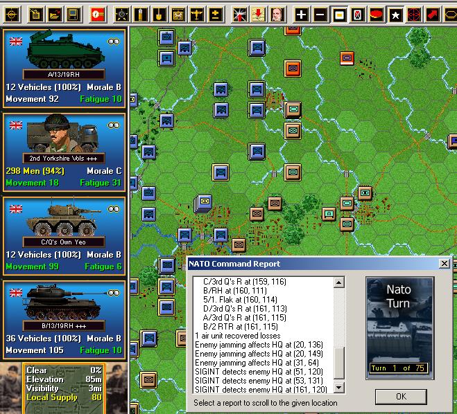 Скриншот из игры Modern Campaigns: NORTH GERMAN PLAIN '85 - 3