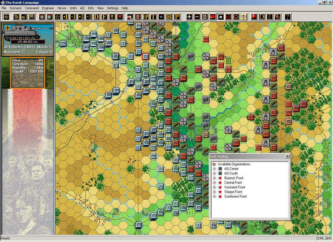 Скриншот из игры Panzer Campaigns: Kursk '43 - 1
