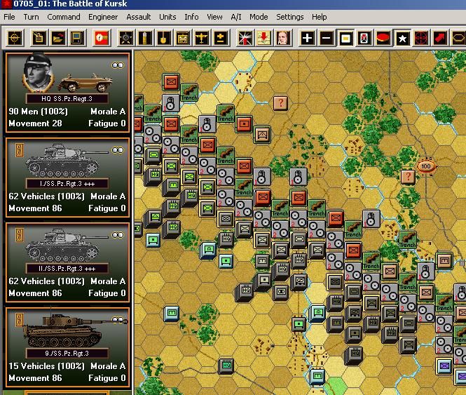 Скриншот из игры Panzer Campaigns: Kursk '43 - 3