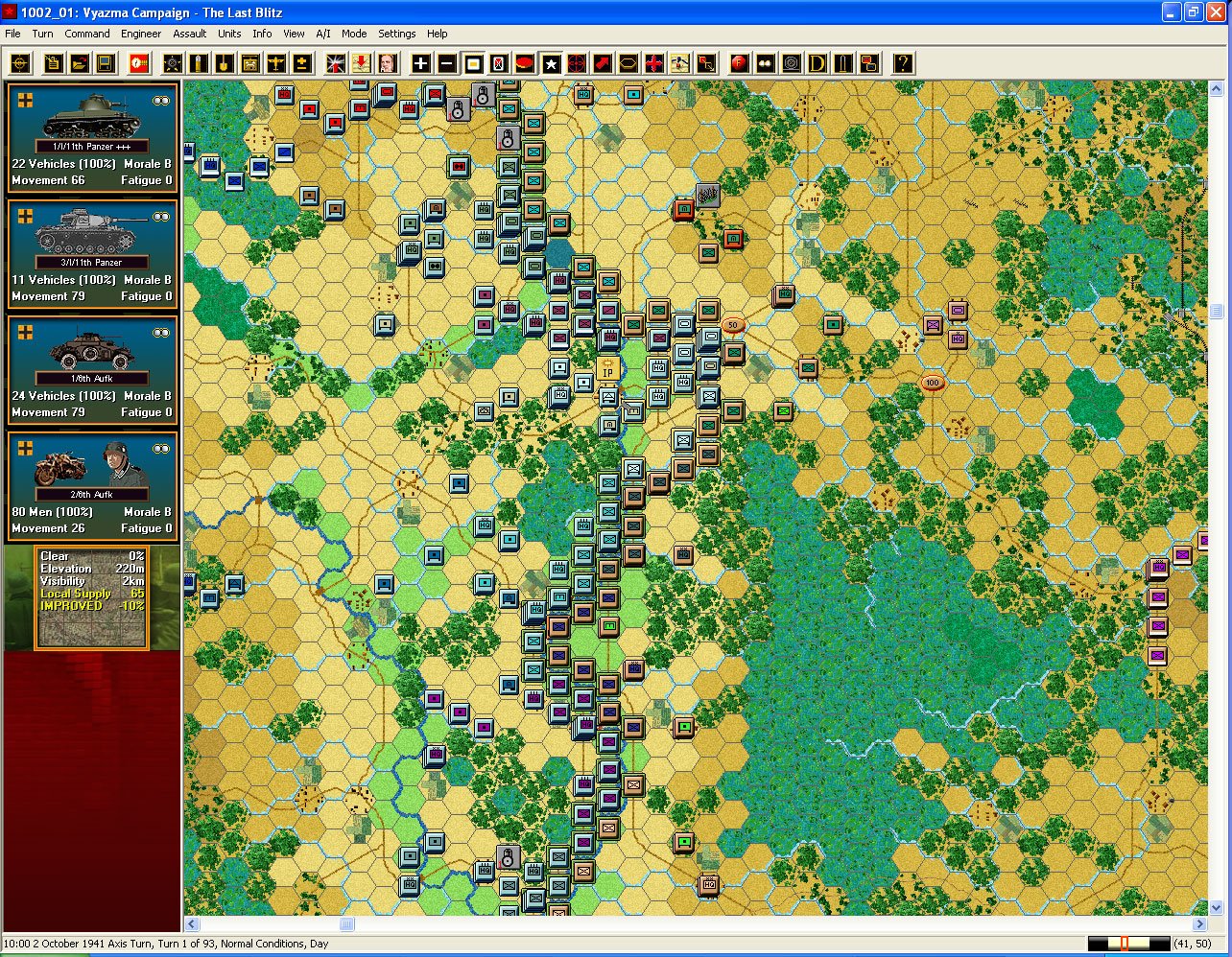 Скриншот из игры Panzer Campaigns: Moscow '41 - 2