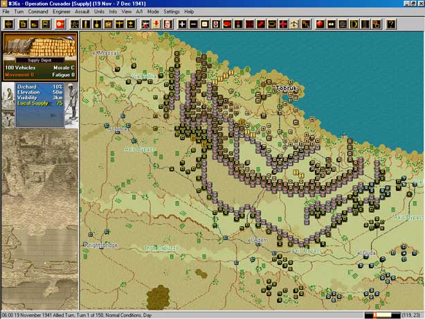 Скриншот из игры Panzer Campaigns: Tobruk '41 - 1