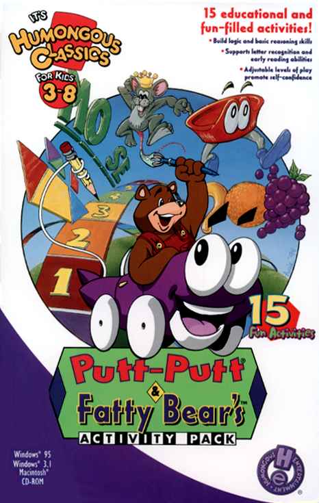 Обложка игры Putt-Putt and Fatty Bear's Activity Pack