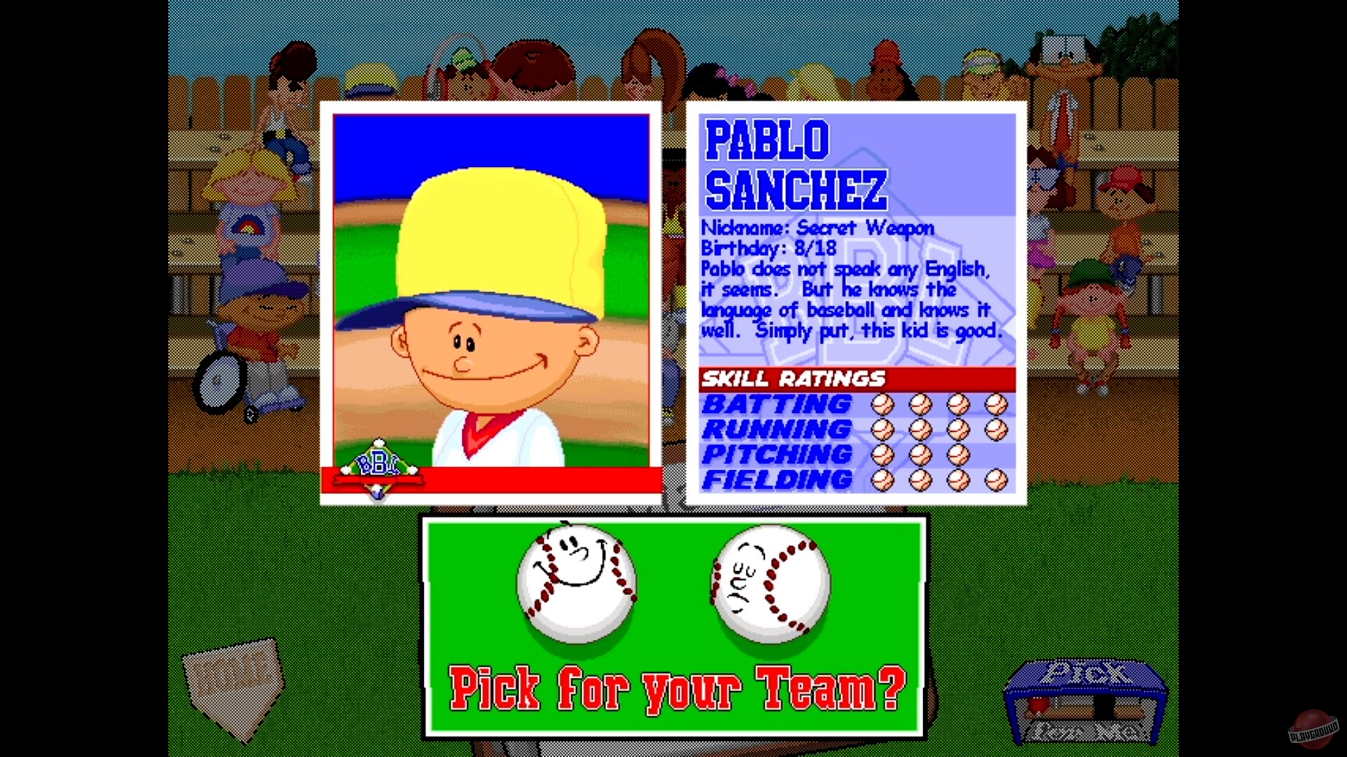 Скриншот из игры Backyard Baseball - 8