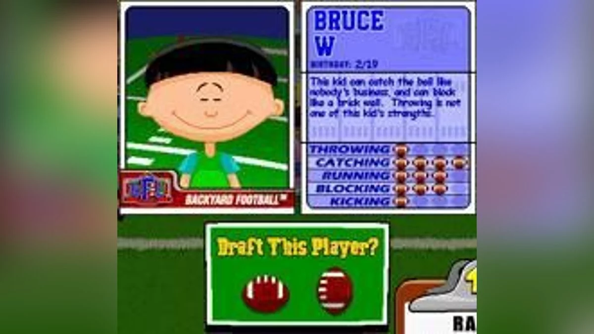Скриншот из игры Backyard Football 2002 - 1