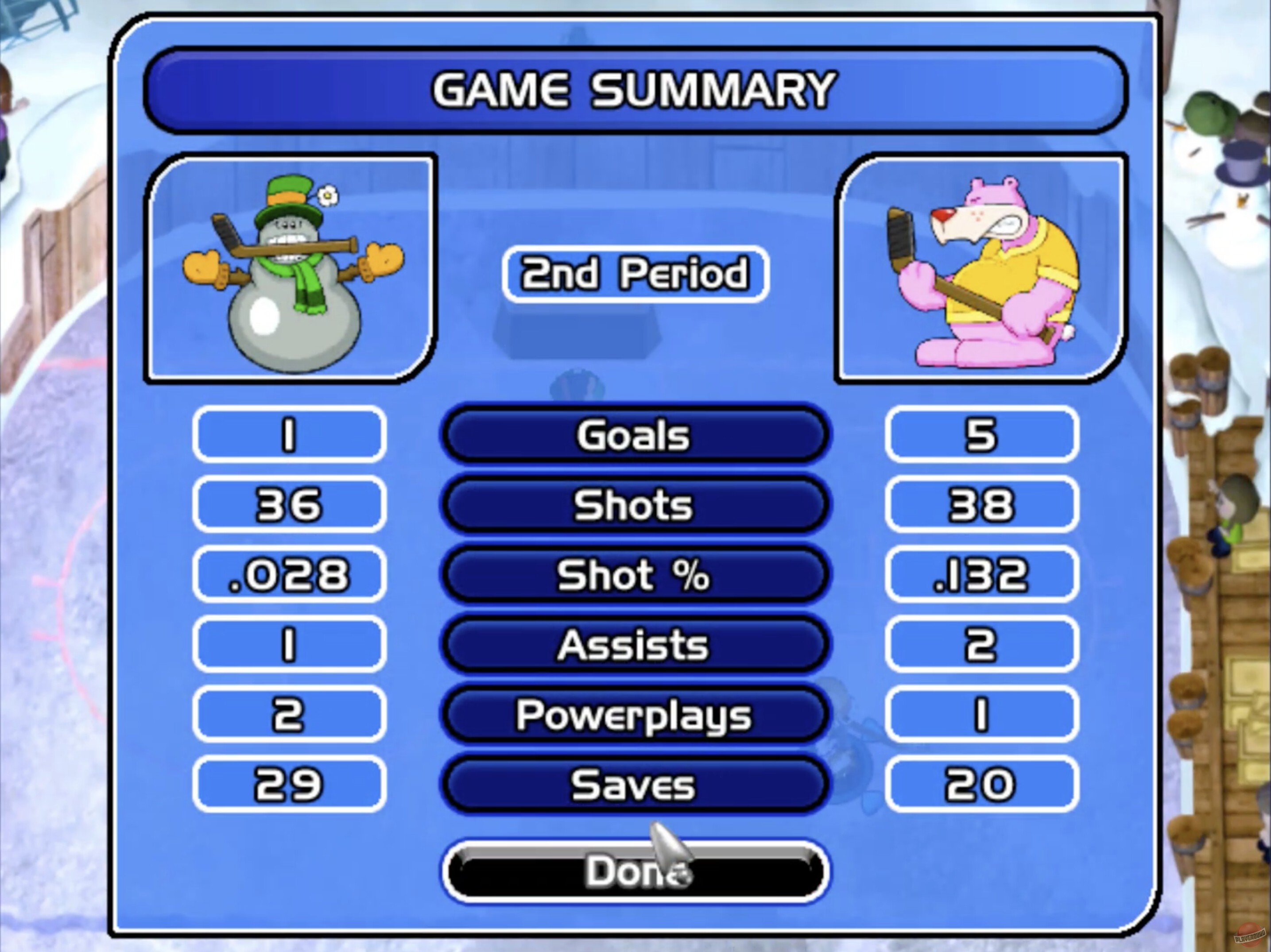 Скриншот из игры Backyard Hockey '02 - 3