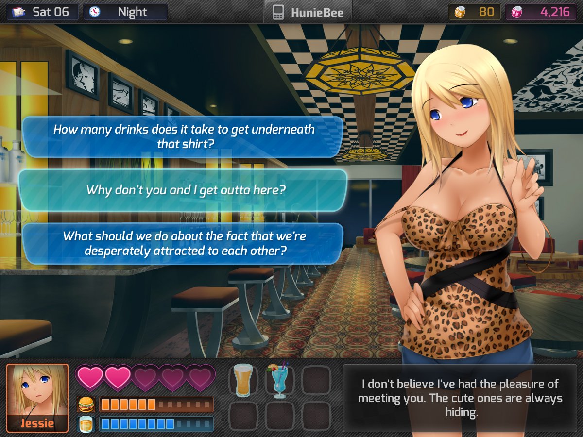 Скриншот из игры HuniePop - 2