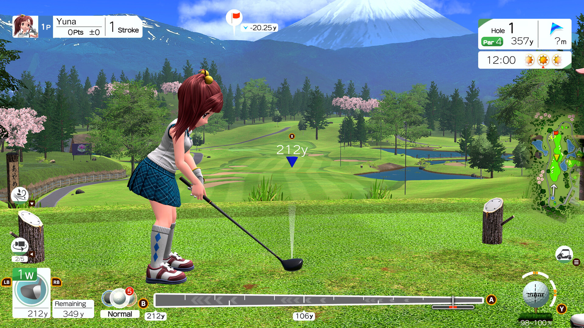 Скриншот из игры Everybody's Golf Hot Shots - 1