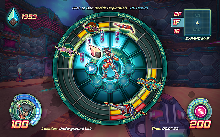 Скриншот из игры RetroBlazer - 1