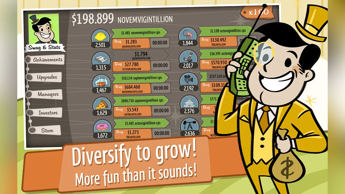 Скриншот из игры AdVenture Capitalist - 35