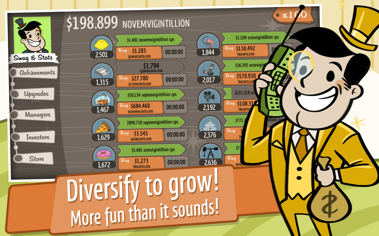 Скриншот из игры AdVenture Capitalist - 12