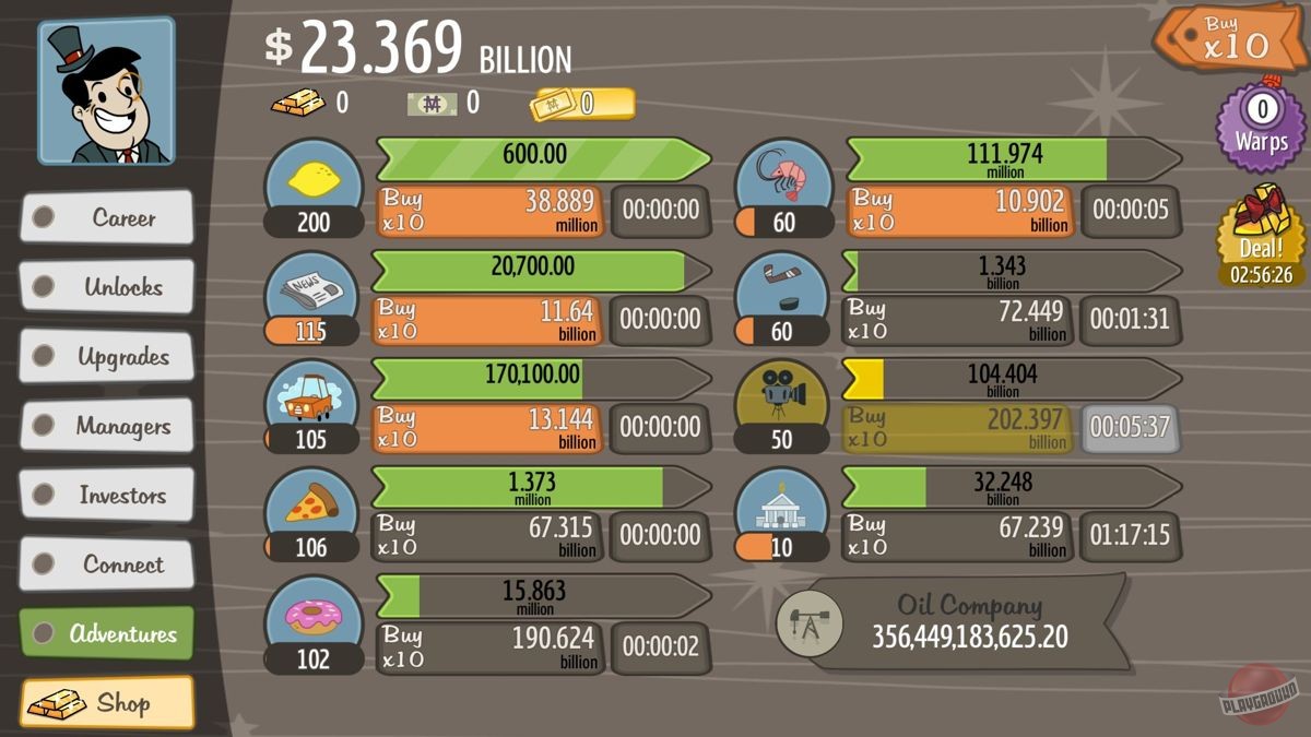 Скриншот из игры AdVenture Capitalist - 10