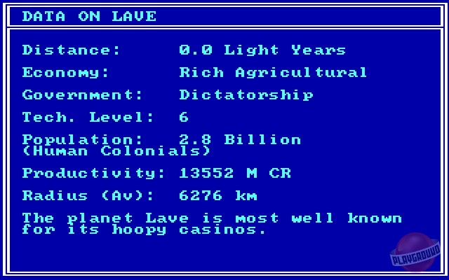 Скриншот из игры Elite - 2