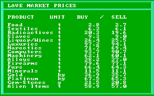 Скриншот из игры Elite - 63