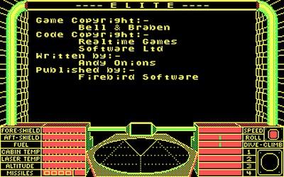 Скриншот из игры Elite - 15