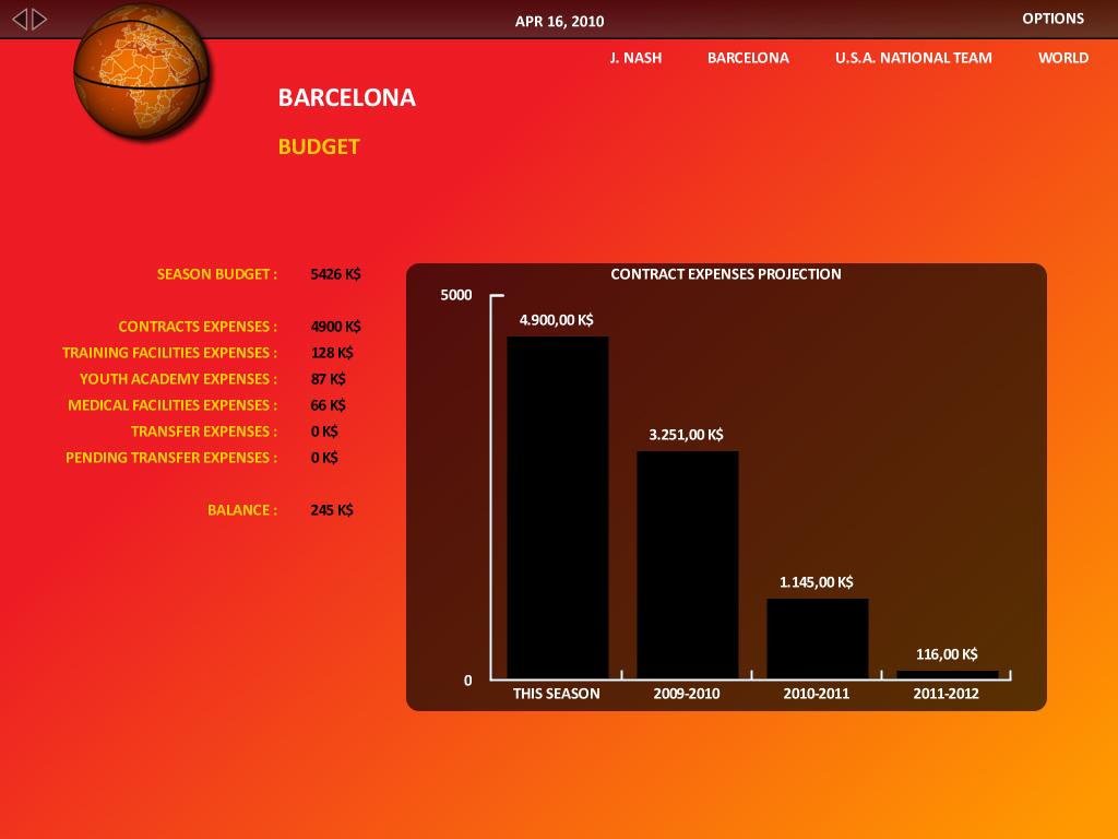 Скриншот из игры World Basketball Manager 2010 - 12