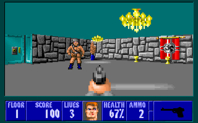 Скриншот из игры Wolfenstein 3D - 47