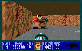 Скриншот из игры Wolfenstein 3D - 9