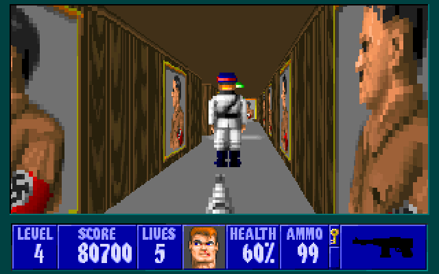 Скриншот из игры Wolfenstein 3D - 61