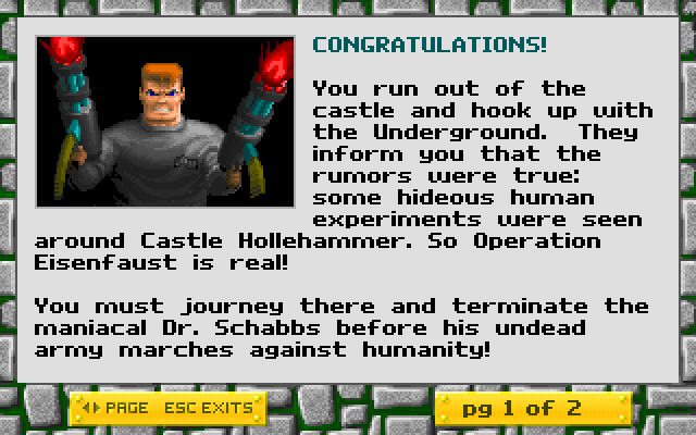 Скриншот из игры Wolfenstein 3D - 52