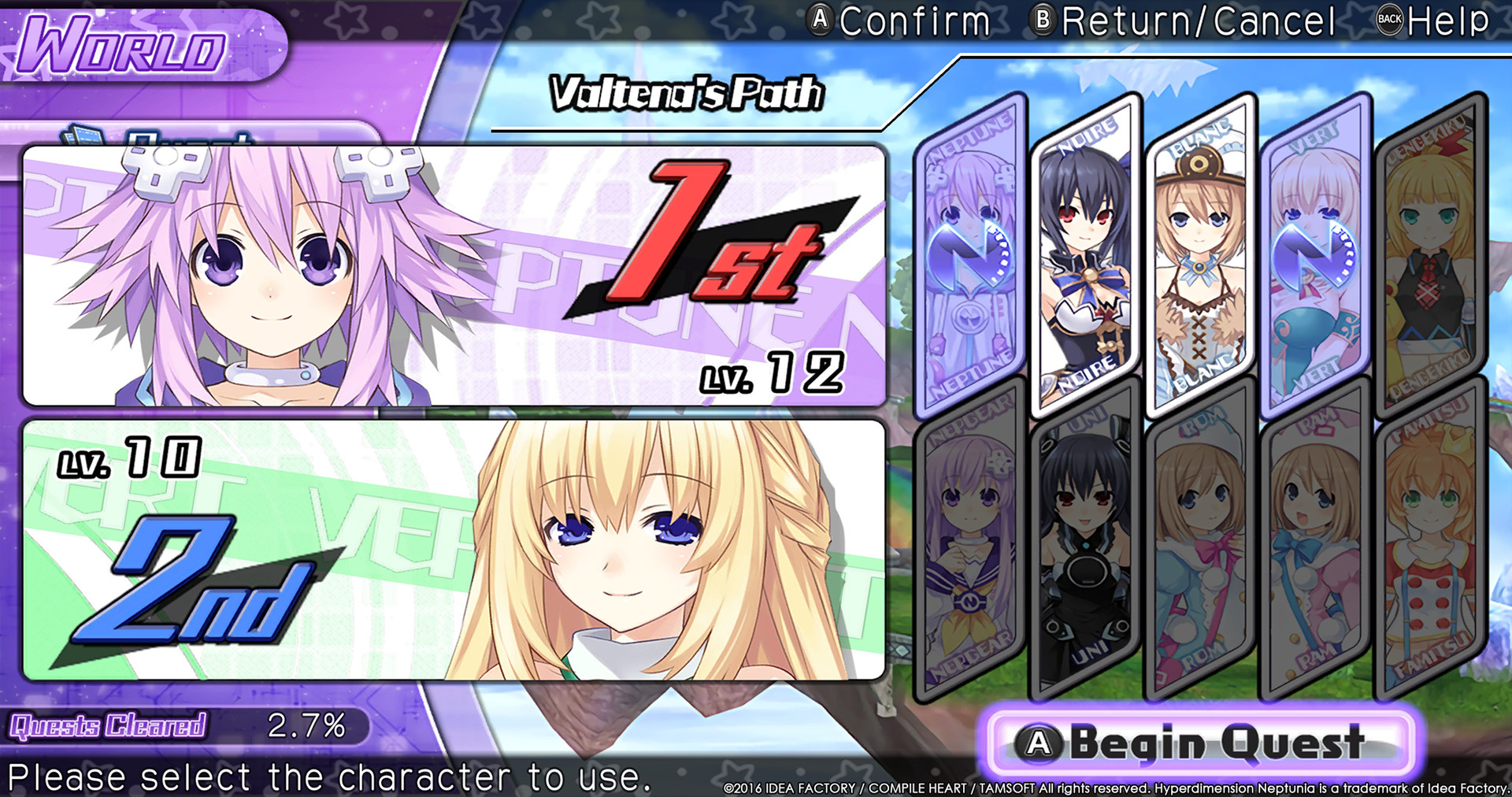 Скриншот из игры Hyperdimension Neptunia U: Action Unleashed - 24