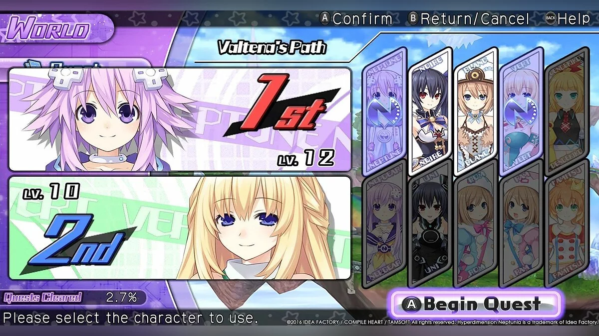 Скриншот из игры Hyperdimension Neptunia U: Action Unleashed - 28