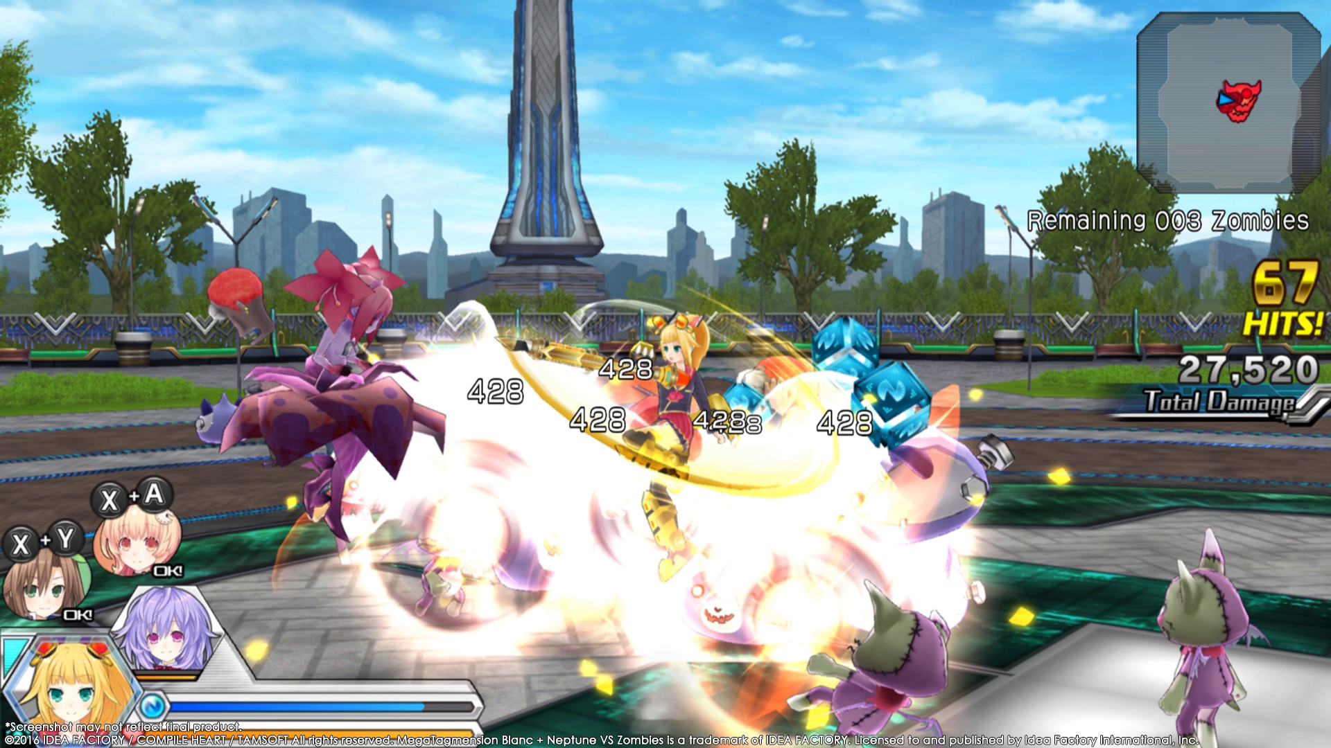Скриншот из игры MegaTagmension Blanc + Neptune VS Zombies - 11