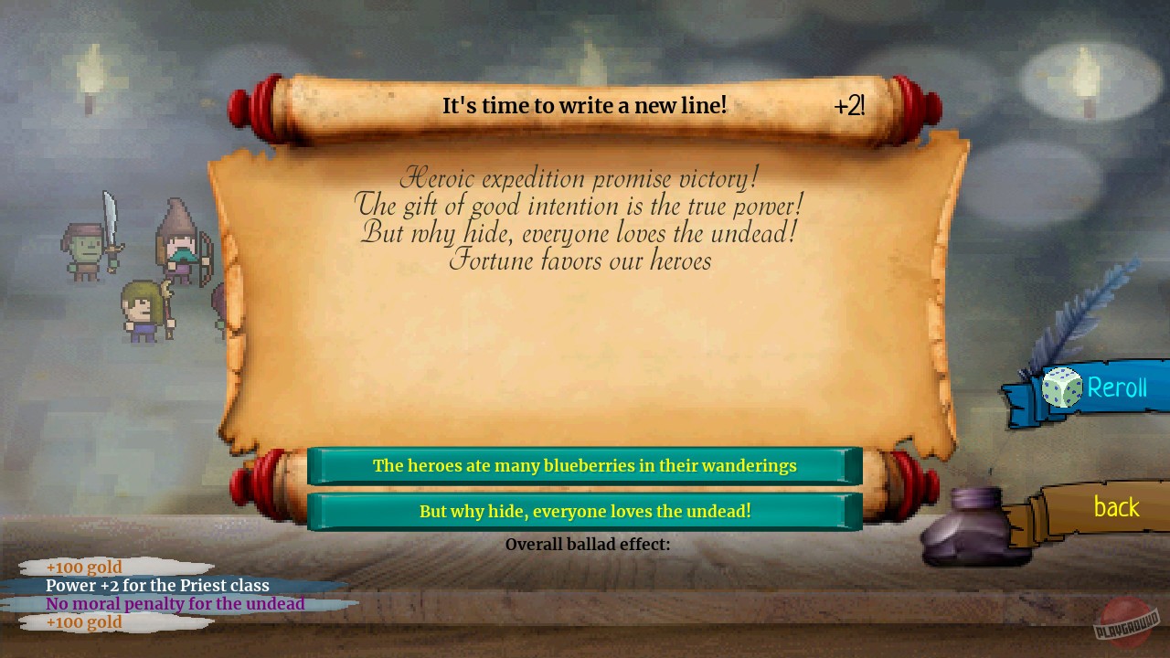 Скриншот из игры Bard Idle - 3