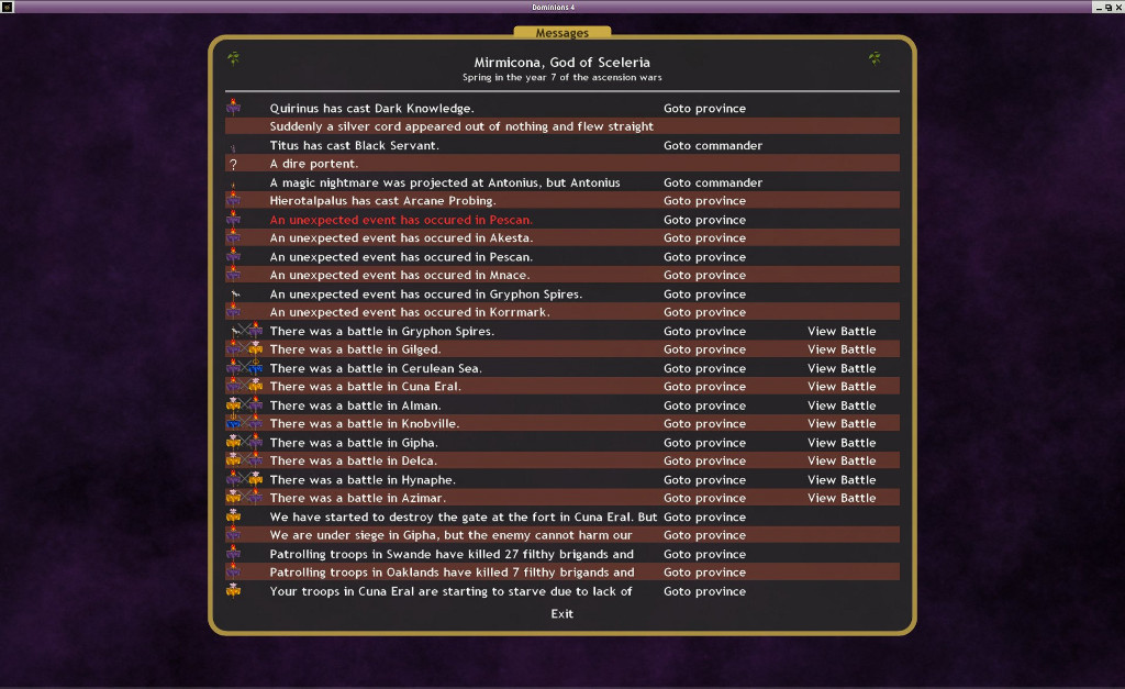 Скриншот из игры Dominions 4: Thrones of Ascension - 23