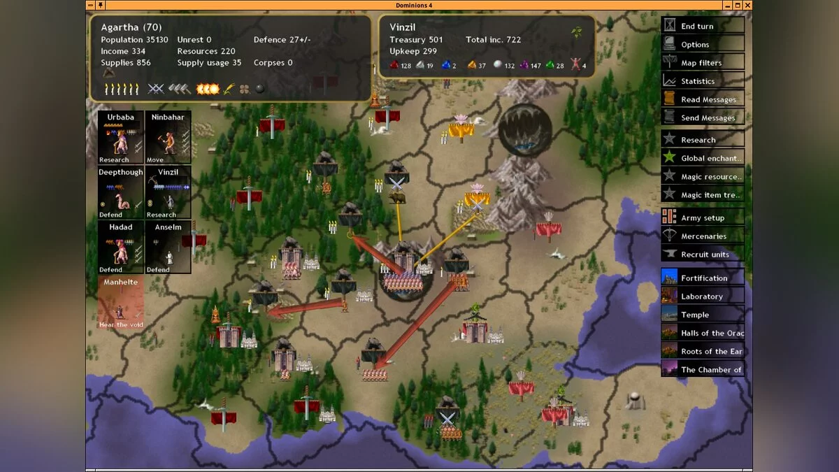 Скриншот из игры Dominions 4: Thrones of Ascension - 20