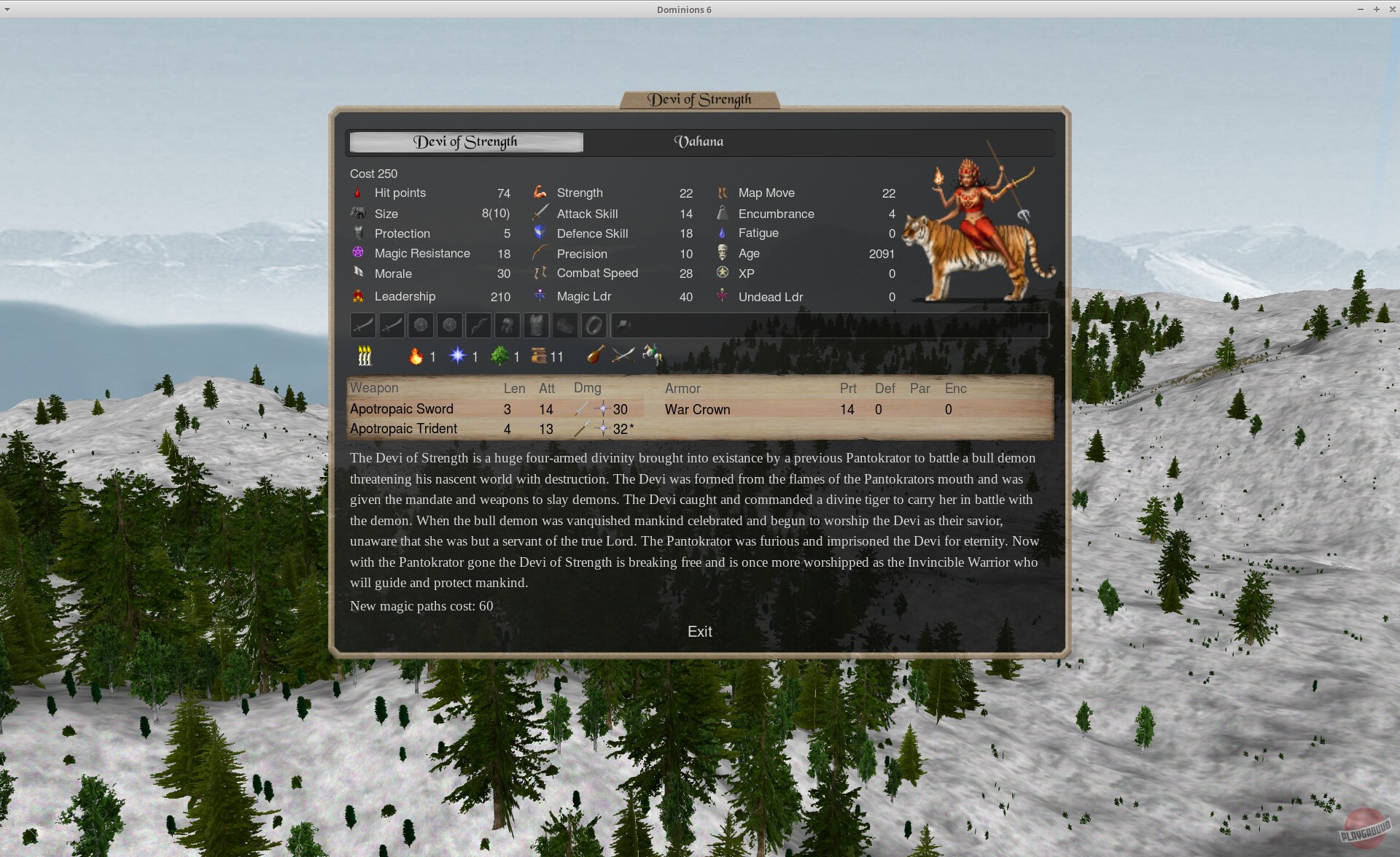Скриншот из игры Dominions 6 - Rise of the Pantokrator - 12