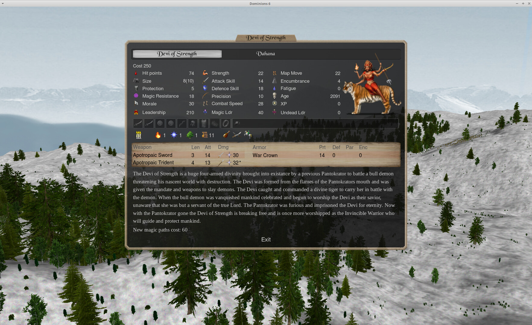 Скриншот из игры Dominions 6 - Rise of the Pantokrator - 6