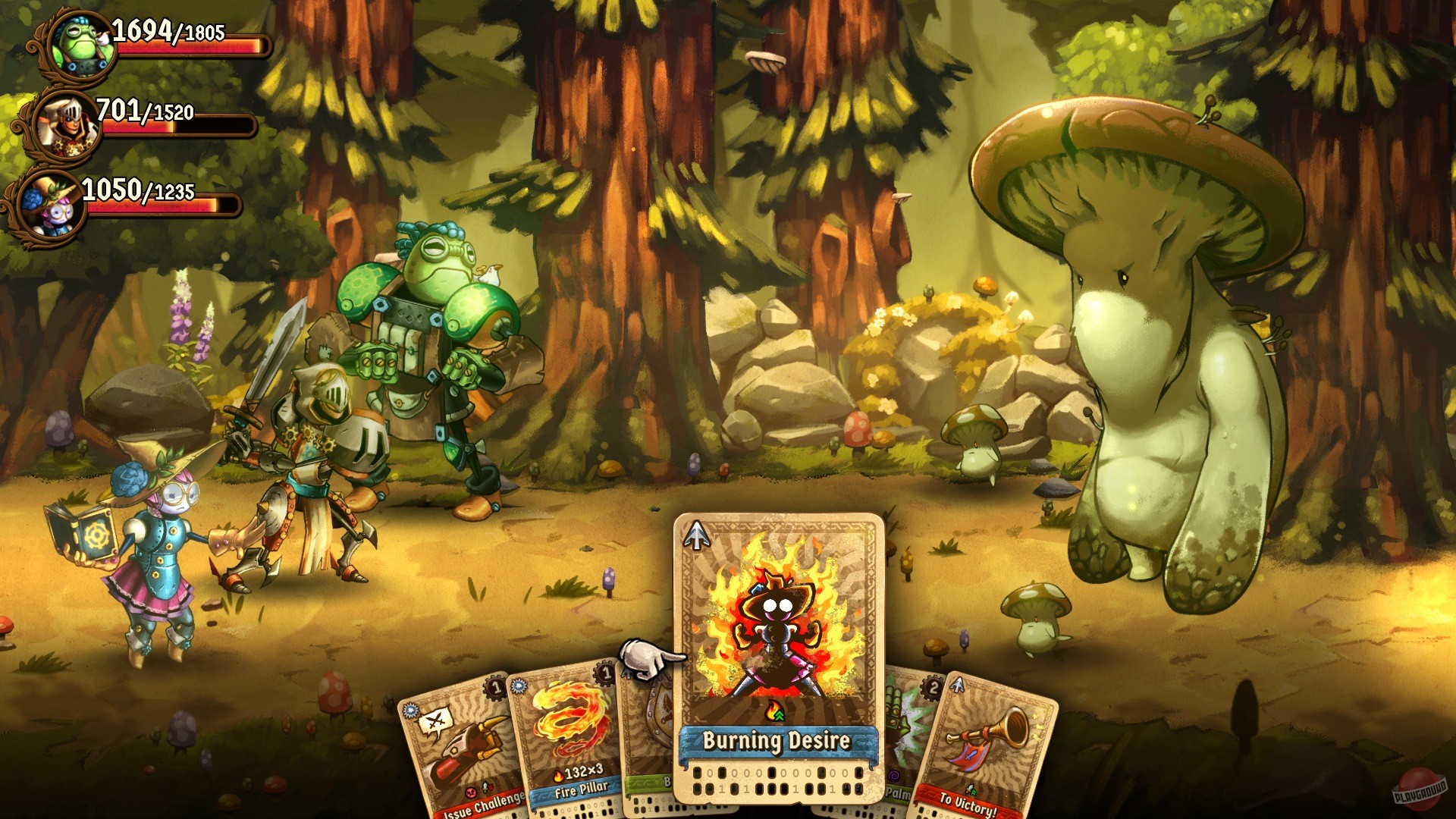 Скриншот из игры SteamWorld Quest: Hand of Gilgamech - 21