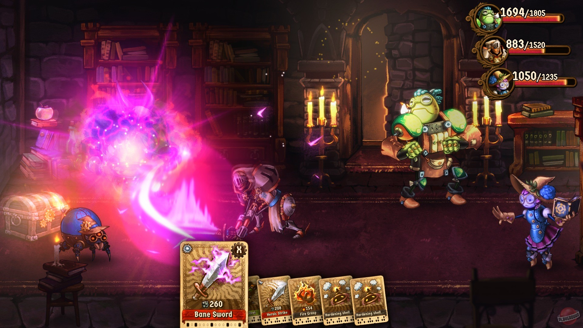 Скриншот из игры SteamWorld Quest: Hand of Gilgamech - 48
