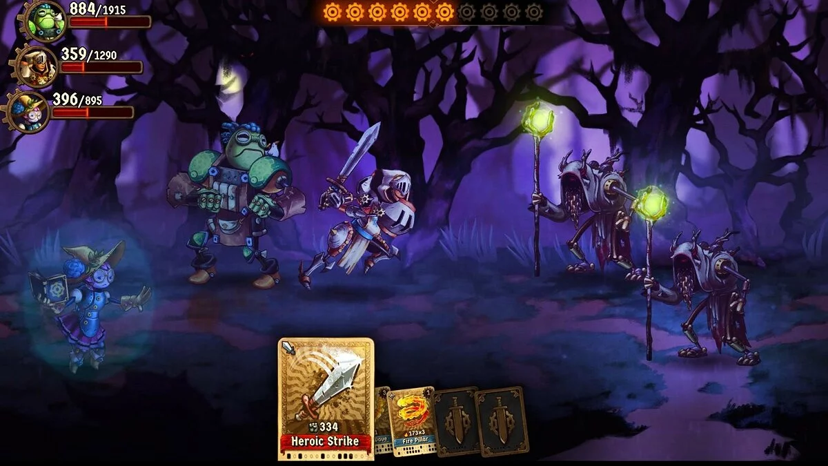 Скриншот из игры SteamWorld Quest: Hand of Gilgamech - 26