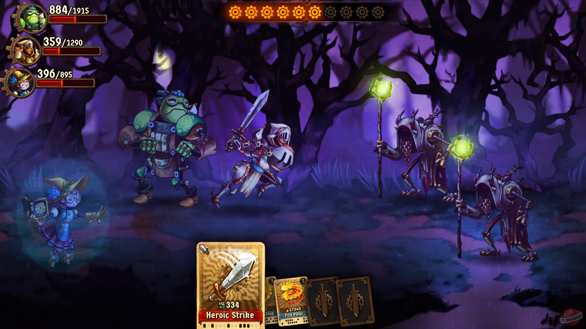 Скриншот из игры SteamWorld Quest: Hand of Gilgamech - 49