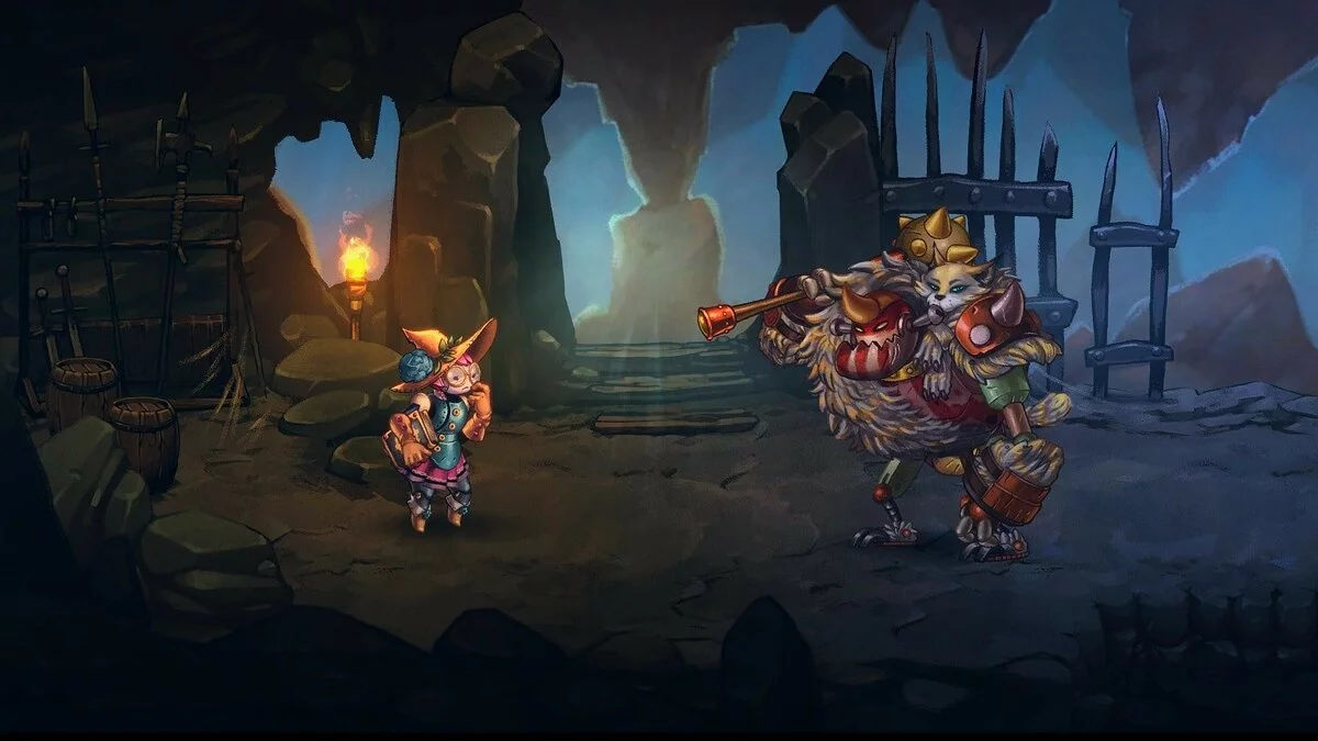 Скриншот из игры SteamWorld Quest: Hand of Gilgamech - 20