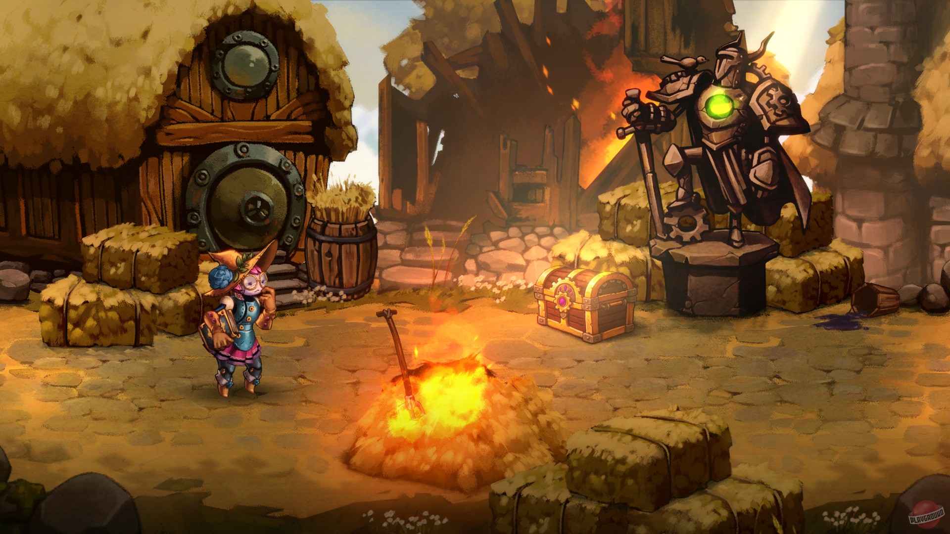 Скриншот из игры SteamWorld Quest: Hand of Gilgamech - 45