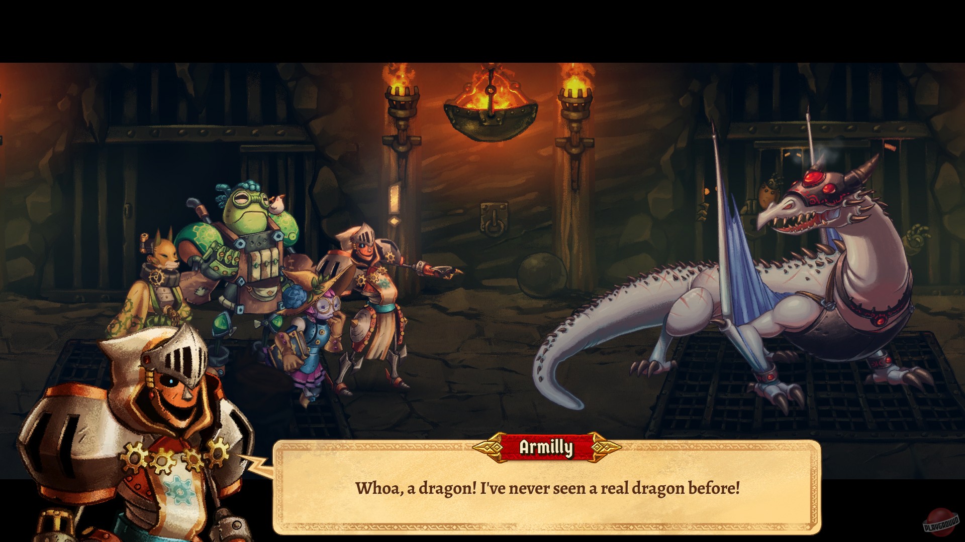 Скриншот из игры SteamWorld Quest: Hand of Gilgamech - 46