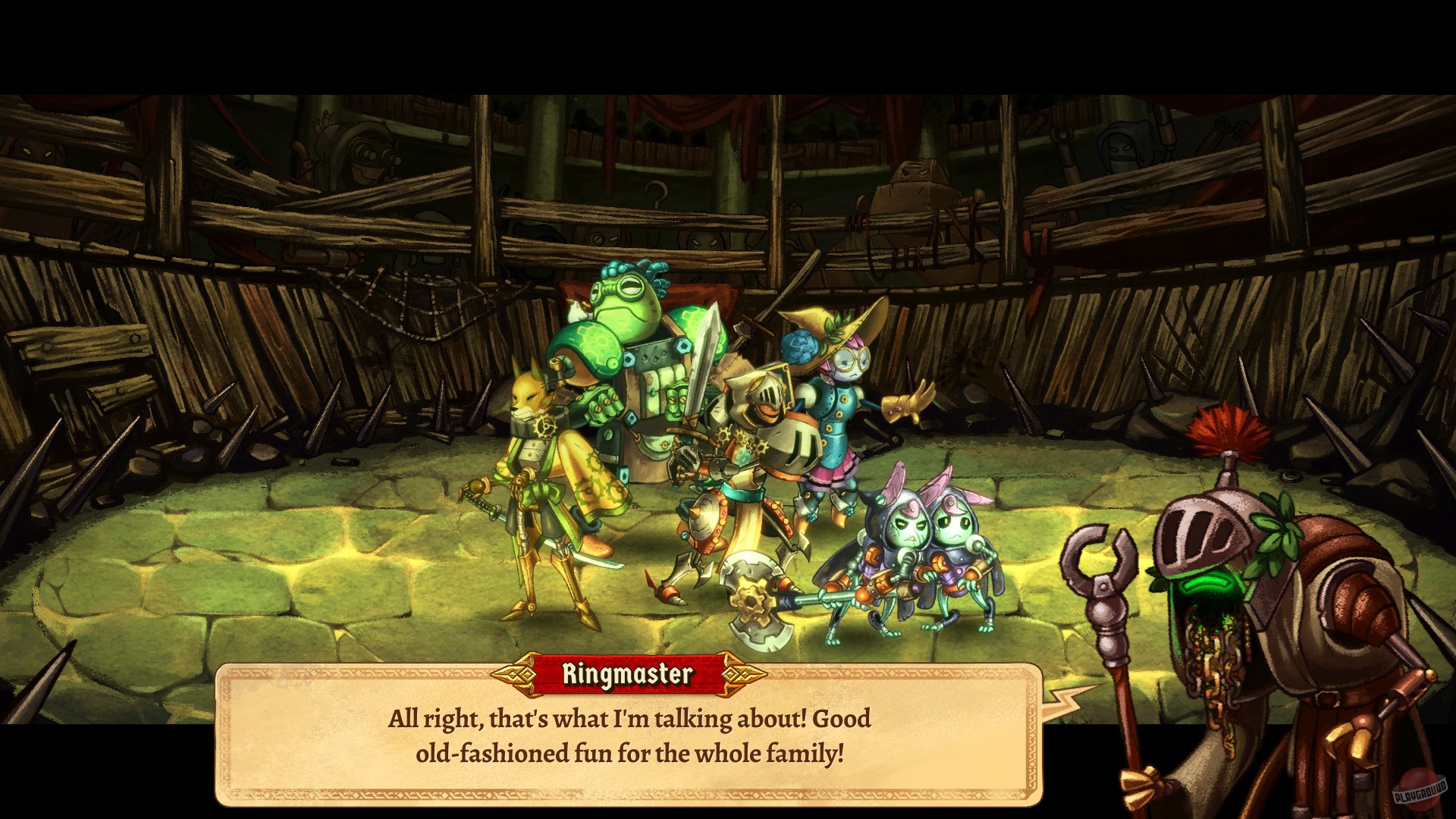 Скриншот из игры SteamWorld Quest: Hand of Gilgamech - 40