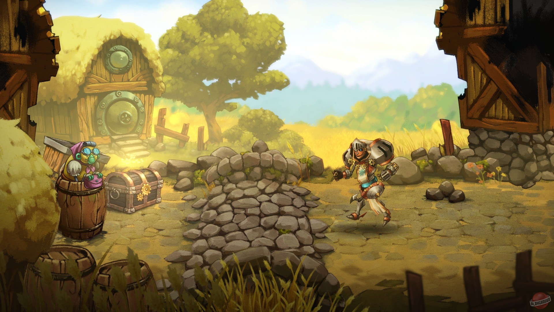 Скриншот из игры SteamWorld Quest: Hand of Gilgamech - 39