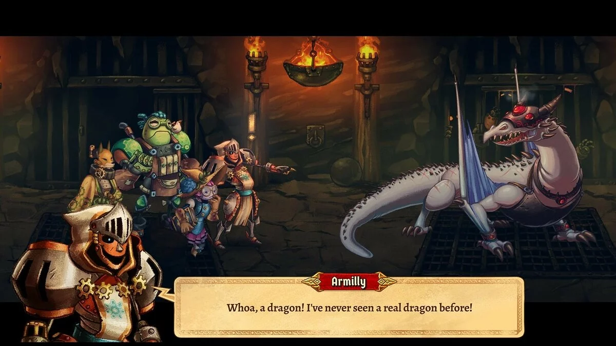 Скриншот из игры SteamWorld Quest: Hand of Gilgamech - 30