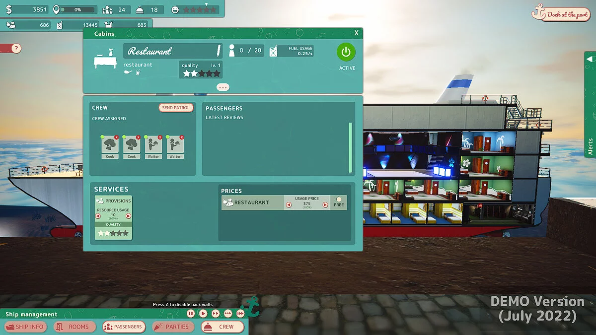 Скриншот из игры Cruise Ship Manager - 5
