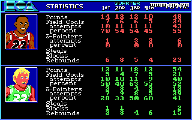 Скриншот из игры Jordan vs Bird: One on One - 1