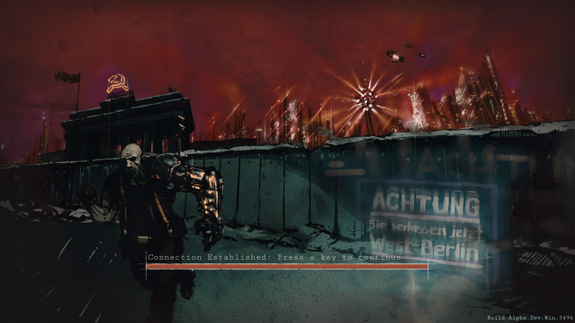 Скриншот из игры All Walls Must Fall - A Tech-Noir Tactics Game - 18