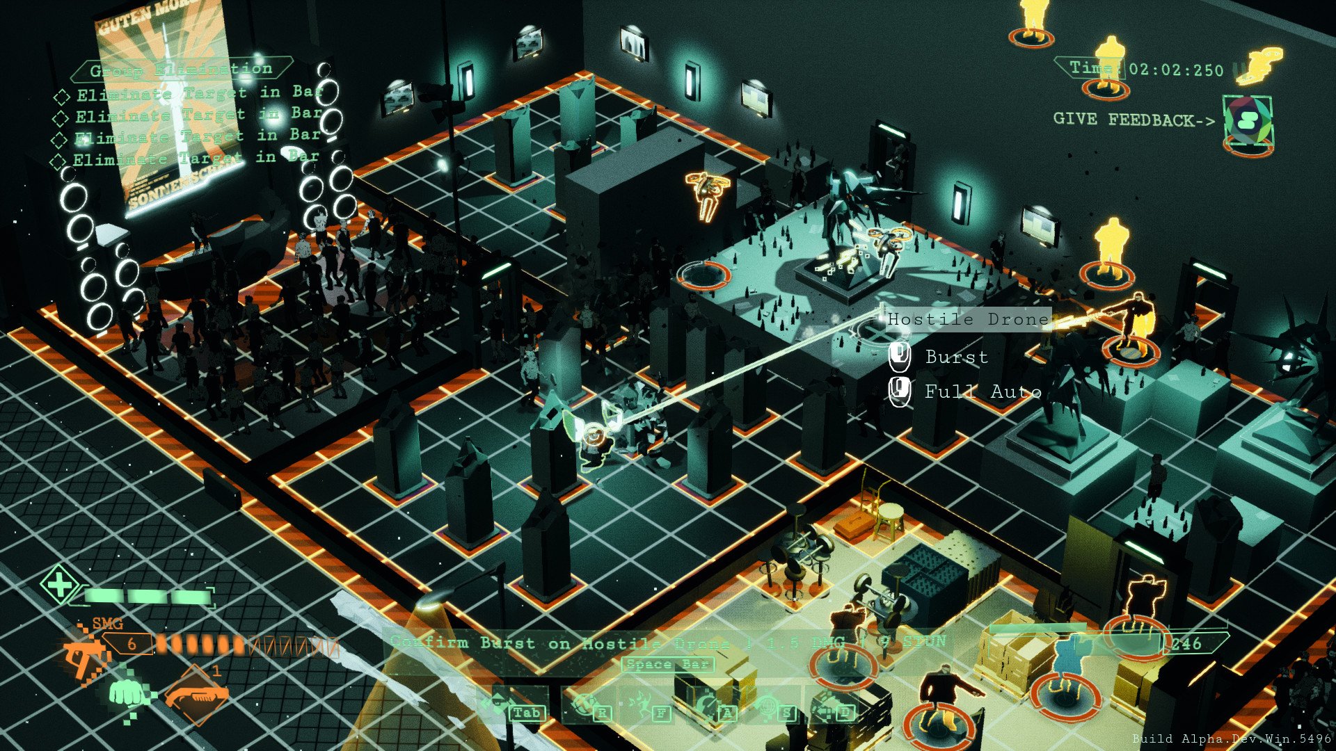 Скриншот из игры All Walls Must Fall - A Tech-Noir Tactics Game - 4