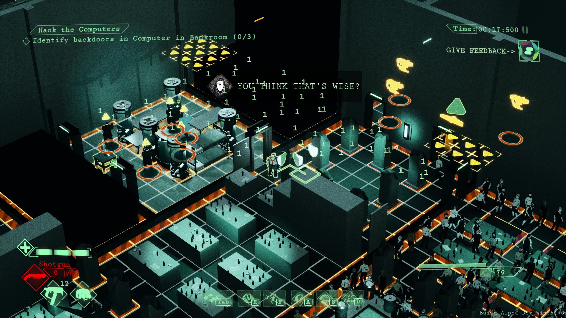 Скриншот из игры All Walls Must Fall - A Tech-Noir Tactics Game - 5
