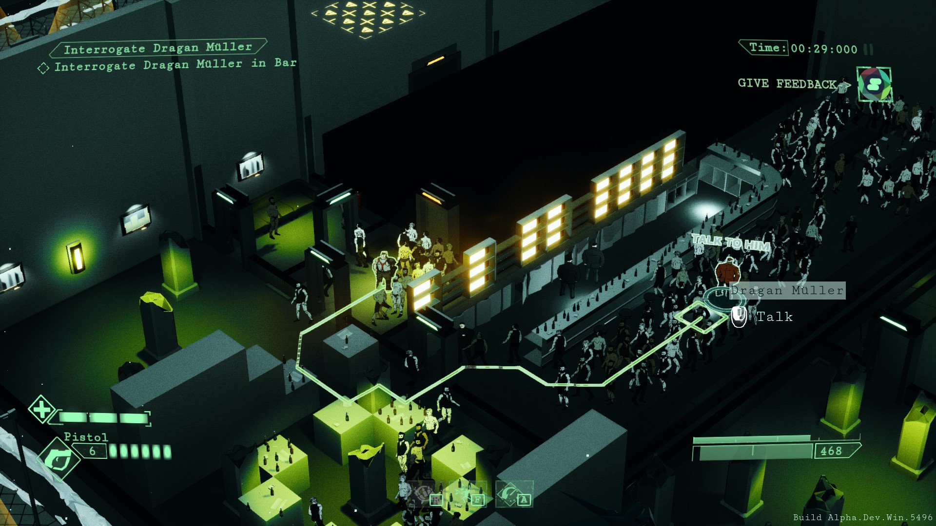 Скриншот из игры All Walls Must Fall - A Tech-Noir Tactics Game - 10