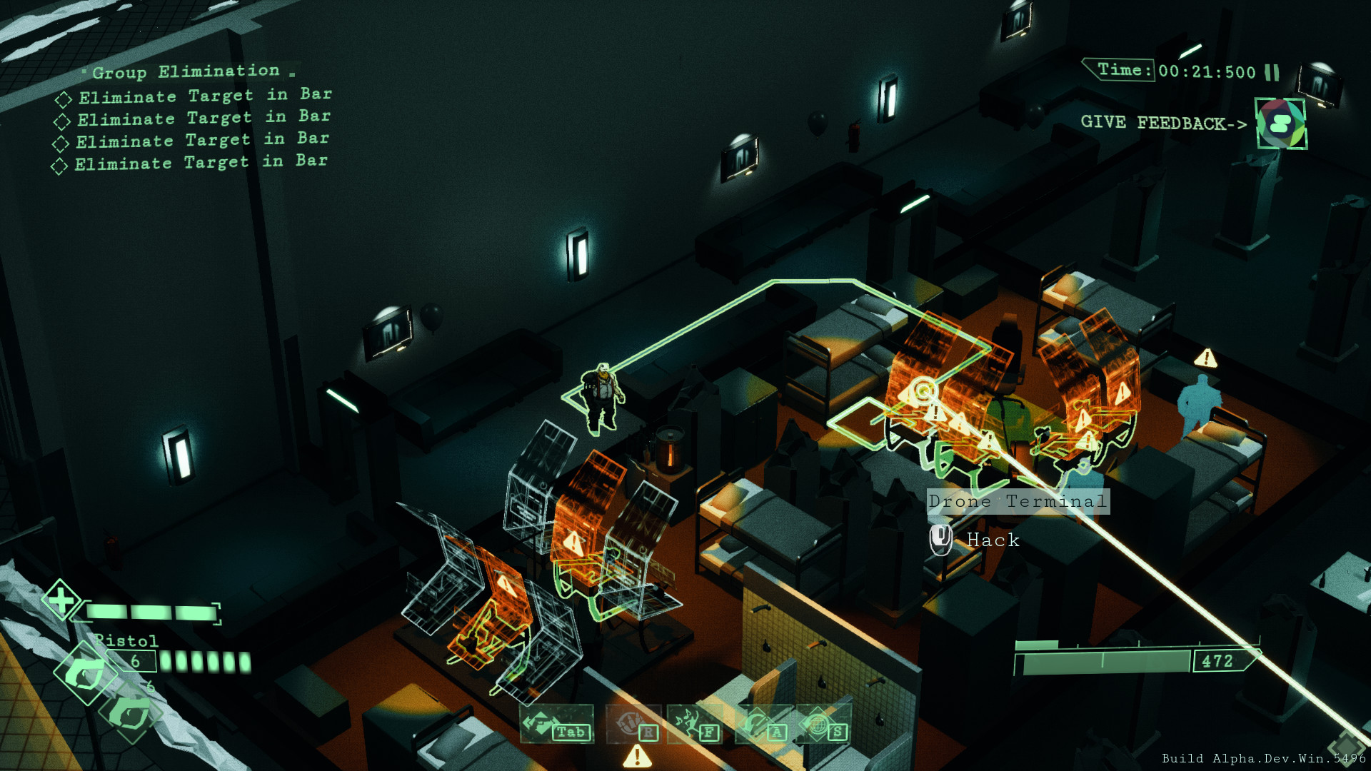 Скриншот из игры All Walls Must Fall - A Tech-Noir Tactics Game - 12