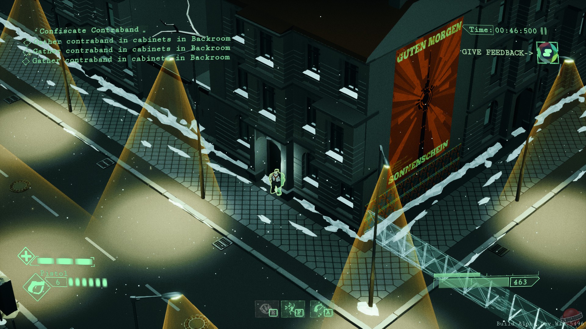 Скриншот из игры All Walls Must Fall - A Tech-Noir Tactics Game - 15